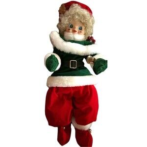 Vintage Brinn's 1986 Calendar Clown Doll, Christmas, Collector's Edition